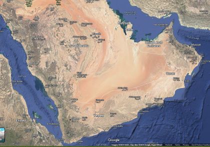 Arabian peninsula desert